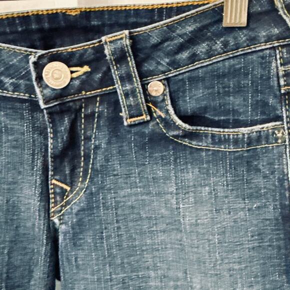 True Religion Jeans Women's Blue Billy Low Rise 27 Y2K - Picture 9 of 13